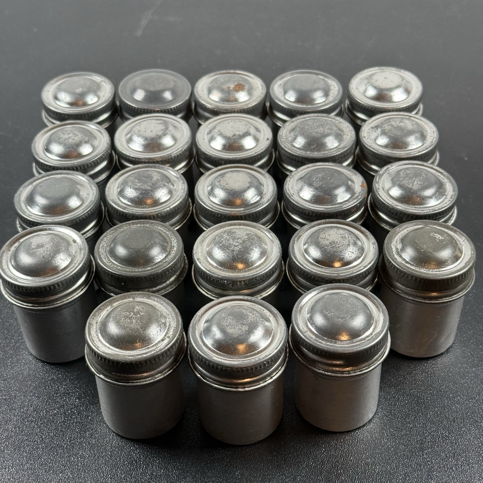 Vintage 35mm Aluminum Film Canisters Lot Of 23