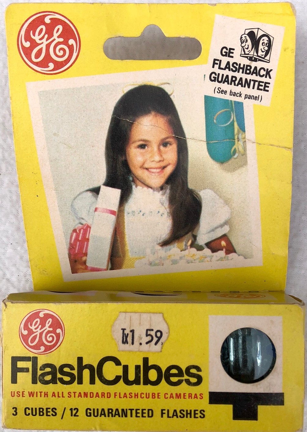 Vintage GE Flashcubes Original Box Set Of 3 Cubes 12 Flashes – New Old Stock