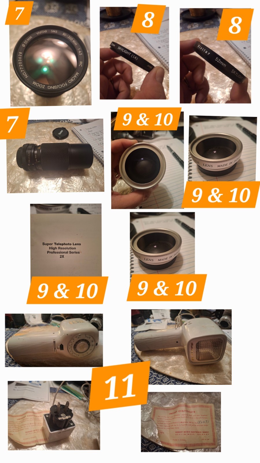 Camera Lens And Accessories