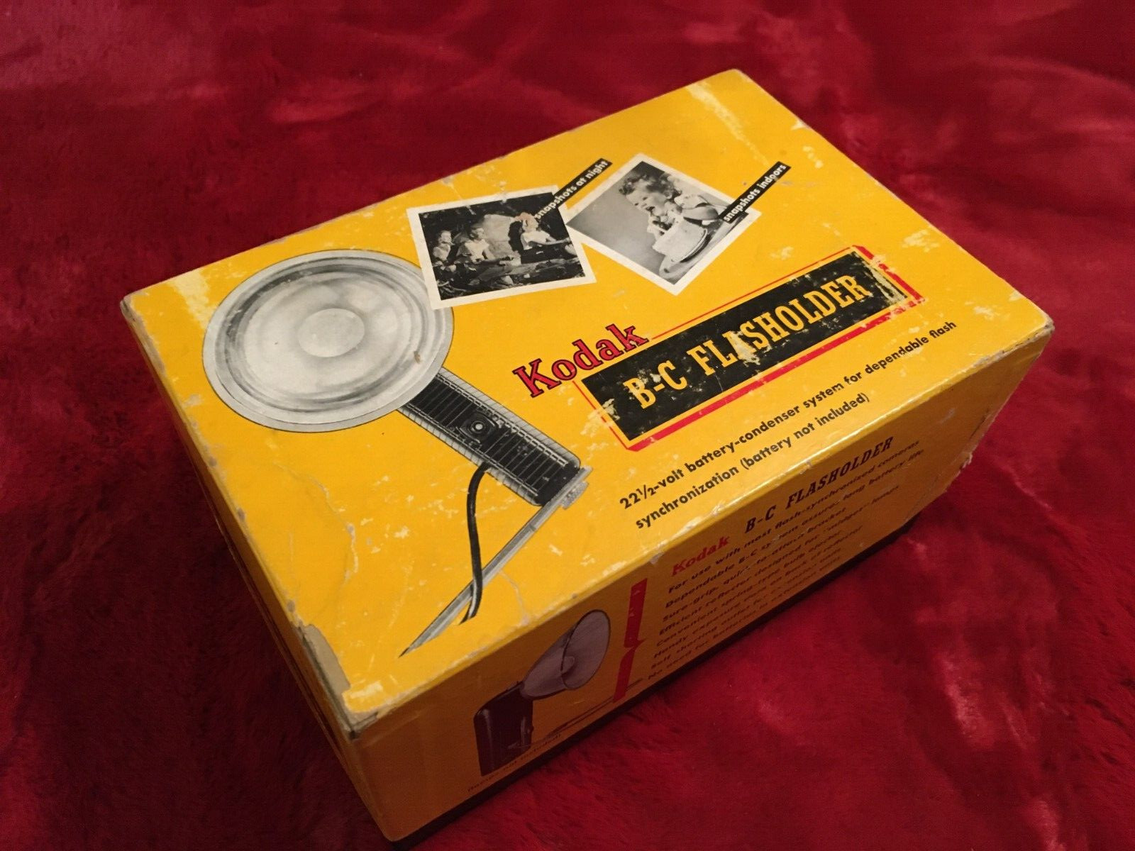 Kodak B-C Flashholder, Battery, Bar and Original box & owners Manual