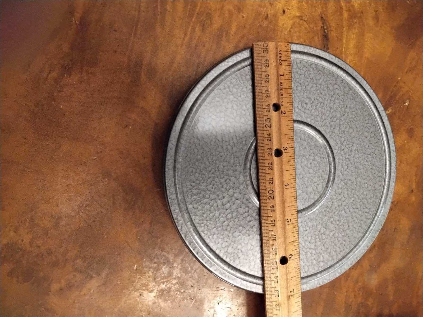 COMPCO 16MM MOTION PICTURE FILM CAN #124 FOR 400′ REEL, NEW OLD STOCK