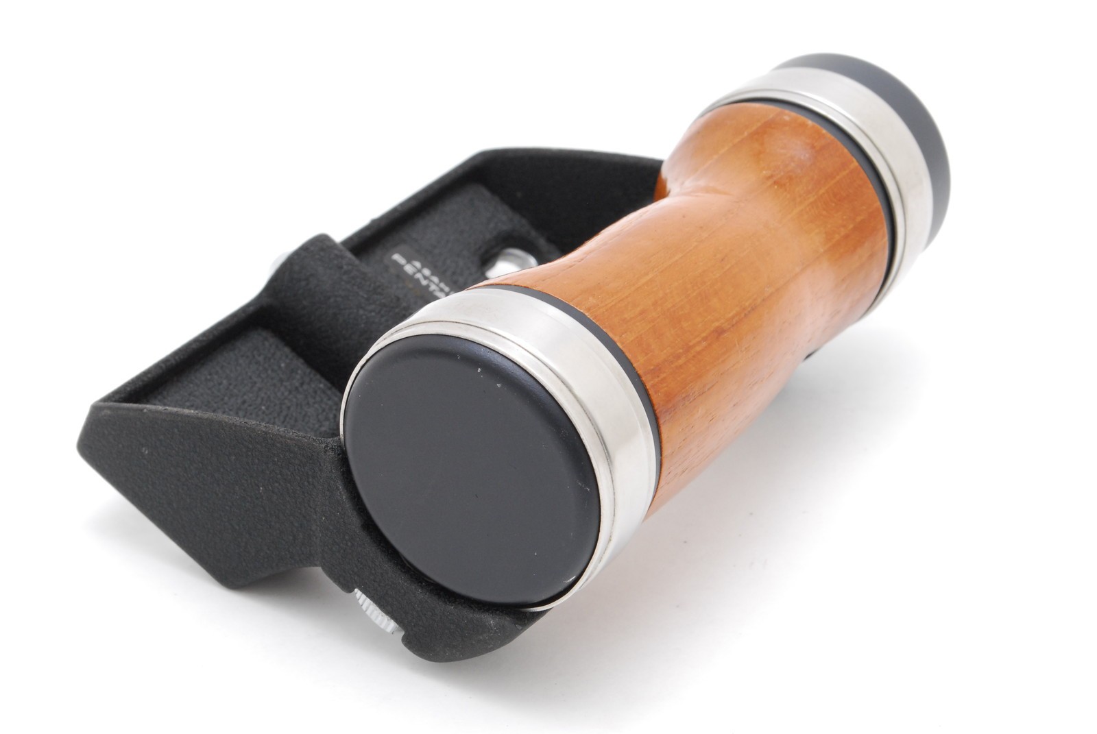 Asahi Pentax 6×7 67 67II Wooden Left Hand Grip w/ Shoe From JAPAN [Almost MINT]