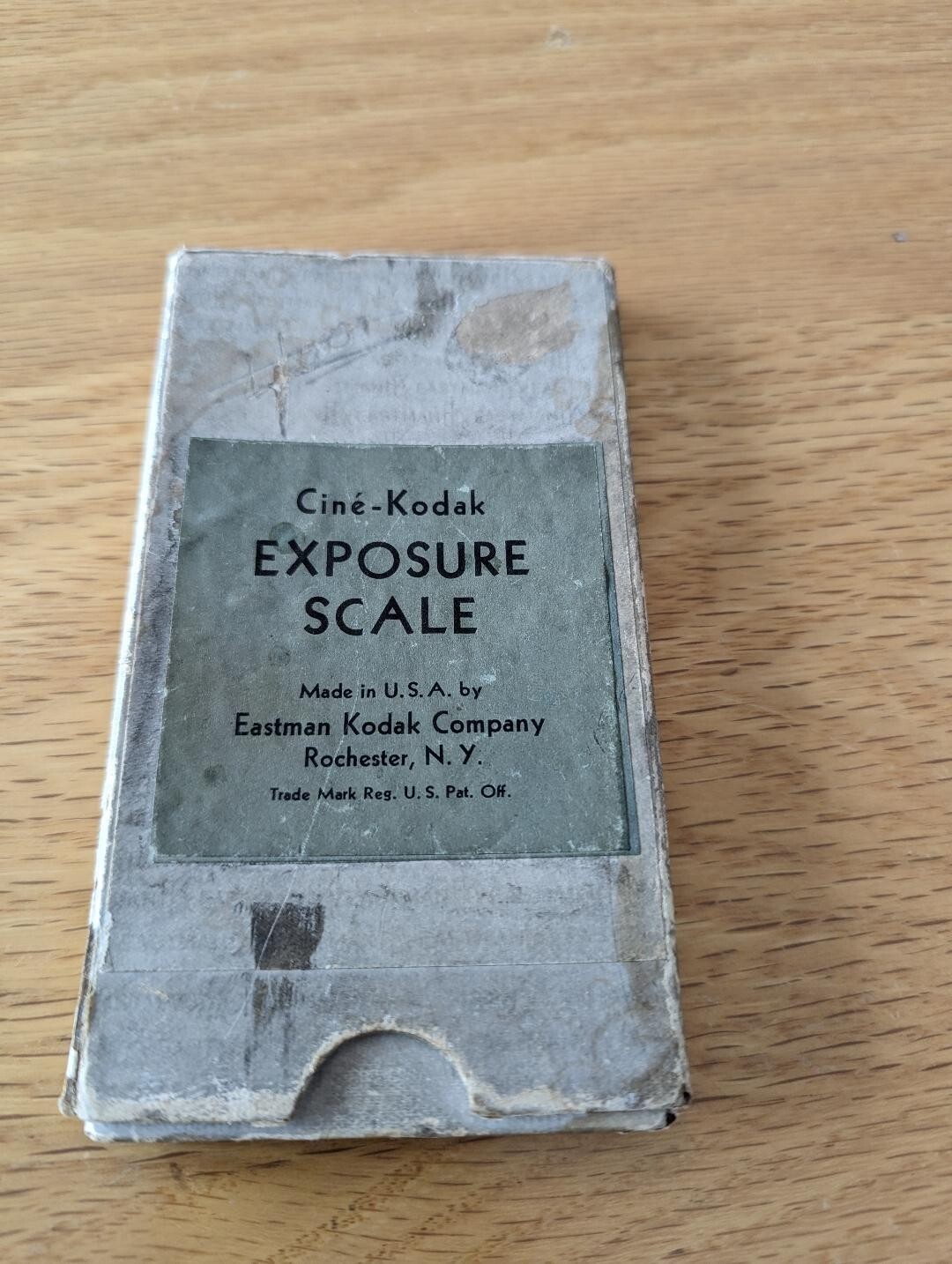 Vintage c 1930s CINE – KODAK Exposure Scale Metal w/ Original Box