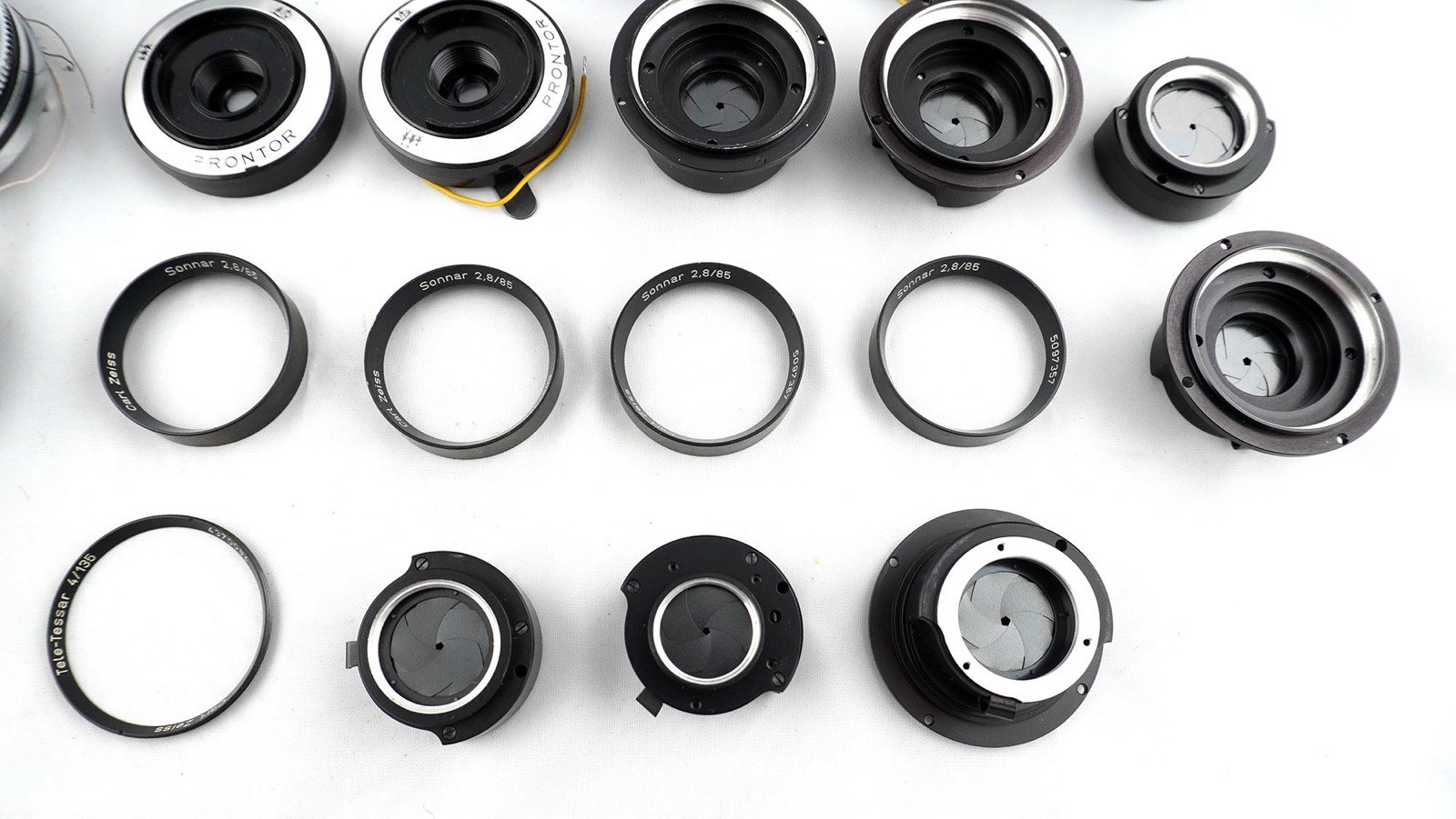 Vintage Prontor Compur Shutter Lens Parts Lot 70 Zeiss Ikon Voigtlander Repair