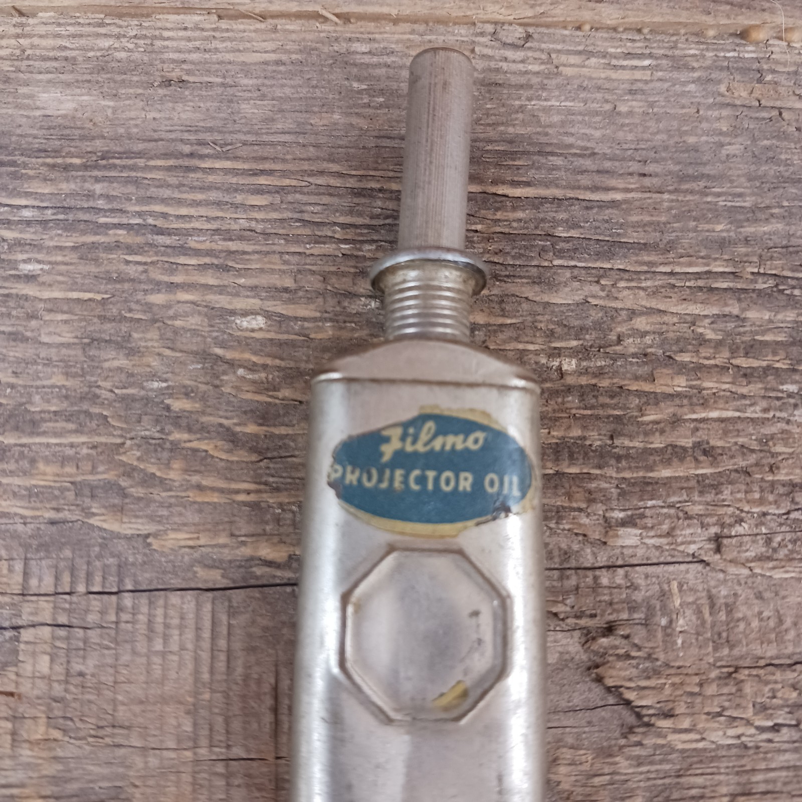 1896 FILMO OIL CAN TIN PROJECTOR NEEDLE OILER BELL & HOWELL CHICAGO IL USA EMPTY