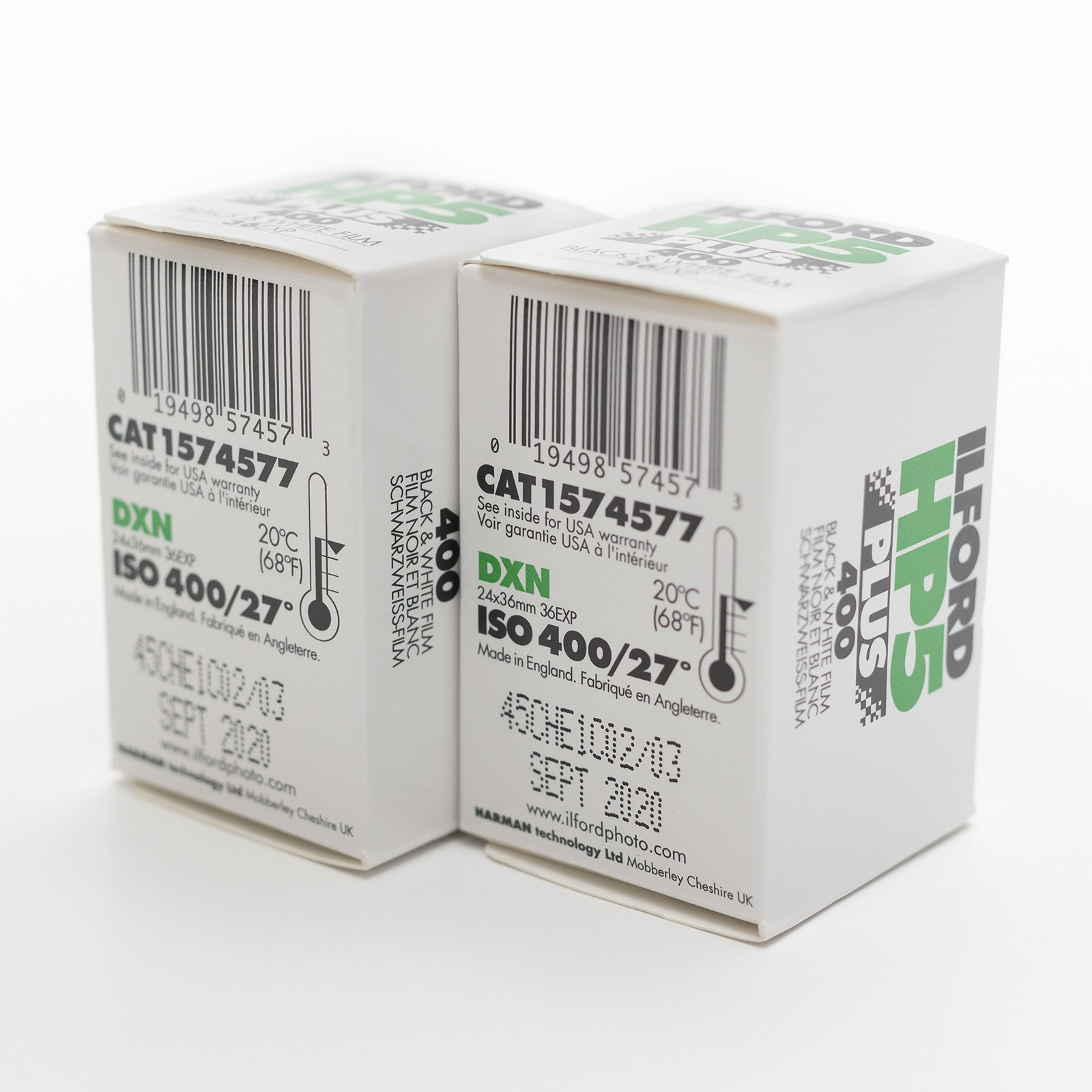 Ilford HP5 Plus Black and White Printing Film 35mm ISO 400 36 Poses 2-Pack