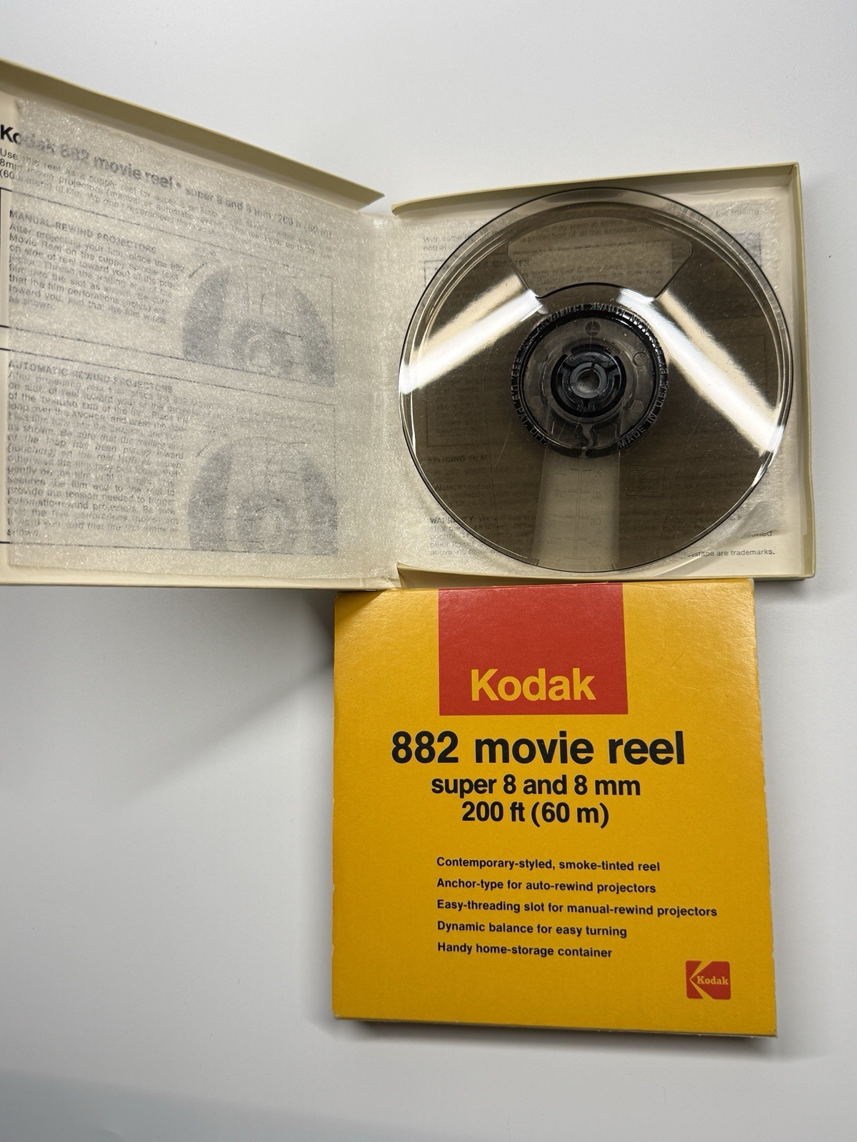 Vintage Kodak 882 Super 8mm Movie Reel 200 ft (5 inch).