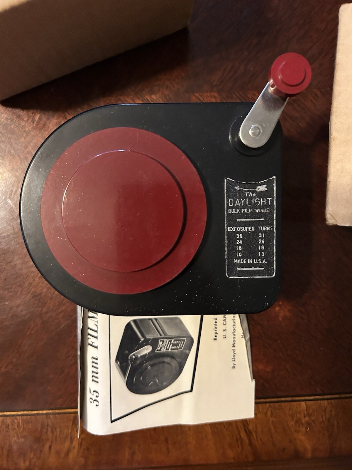 Daylight Film Winder Vintage 35MM Cartridge Model
