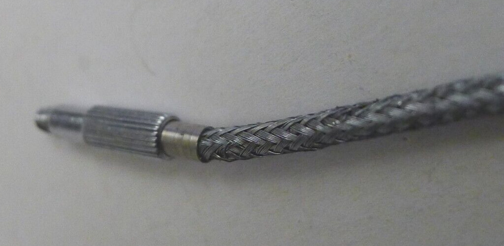 Escot 9″ Camera Shutter Release Locking Braided Cable -Vintage -Japan -TESTED