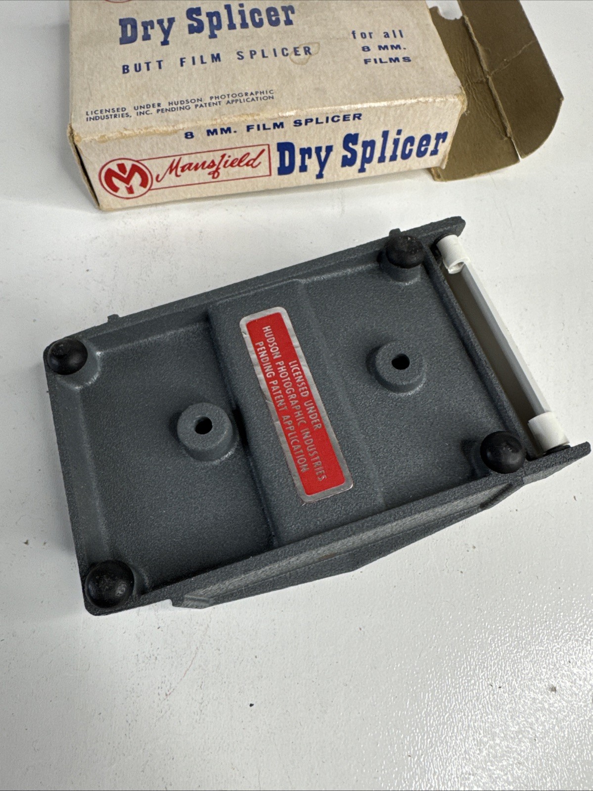 Mansfield Dry Splicer Butt Film Splicer 8mm Films Movies w/ box