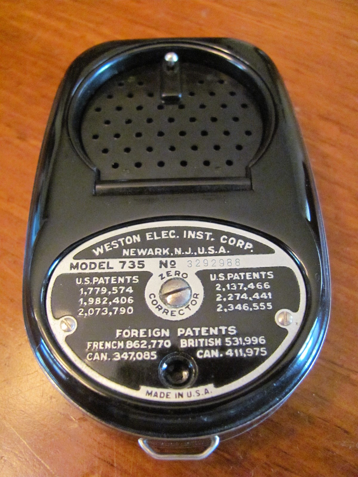 VINTAGE ‘WESTON MASTER II’ WESTERN ELEC.INST.CORP UNIVERSAL EXPOSURE METER +CASE