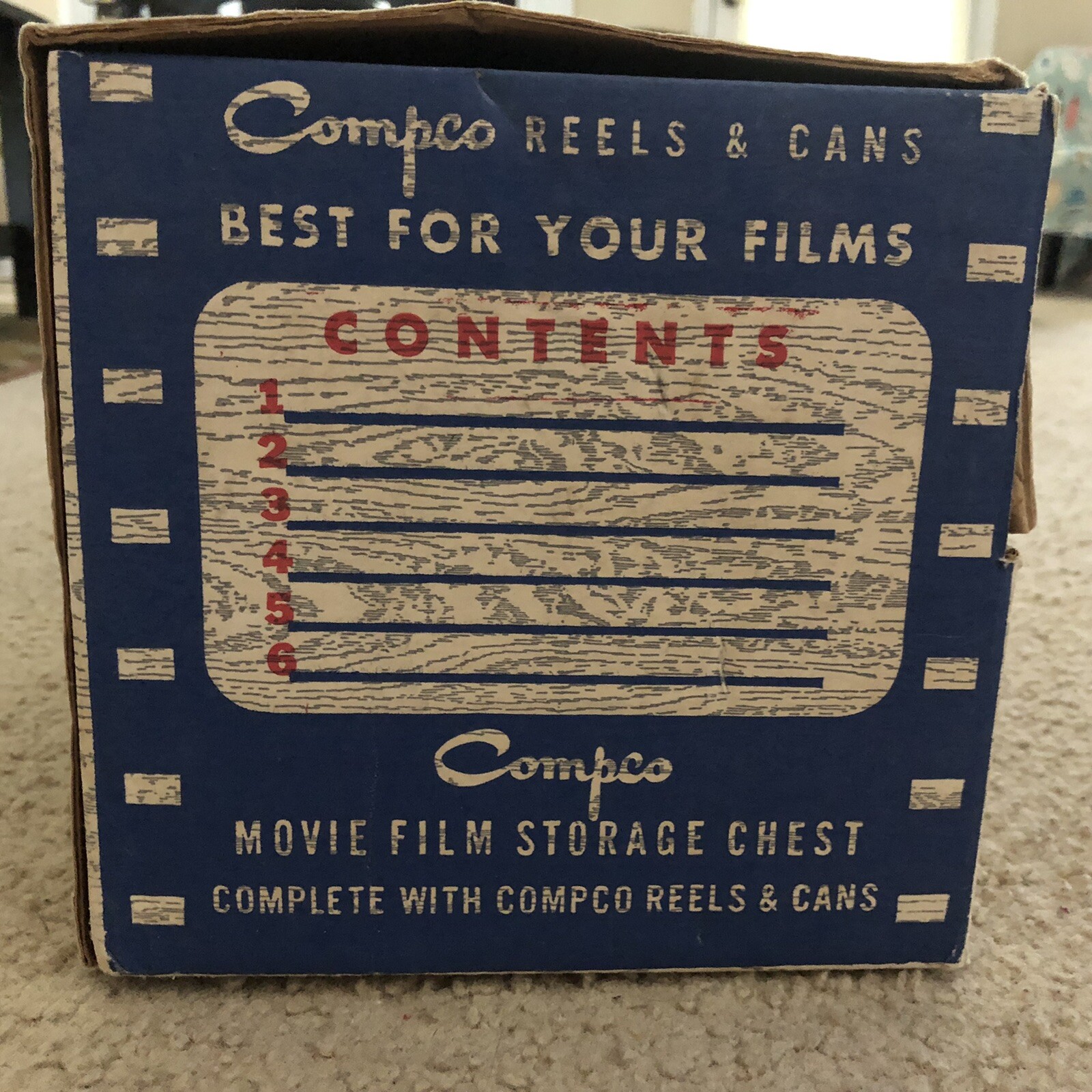 Conpro Reels And Cans 6 In Vintage Box Reel To Reel