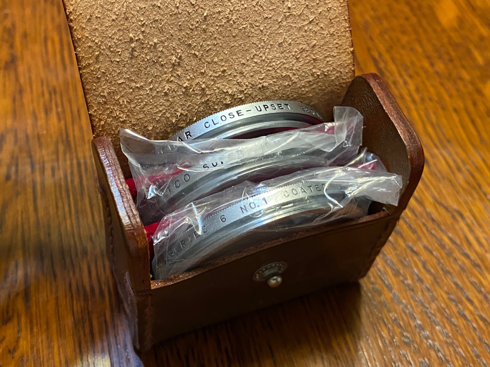 Vintage Bittco Close-Upset Series 6 Vemar Coated Filter Set w/ Case