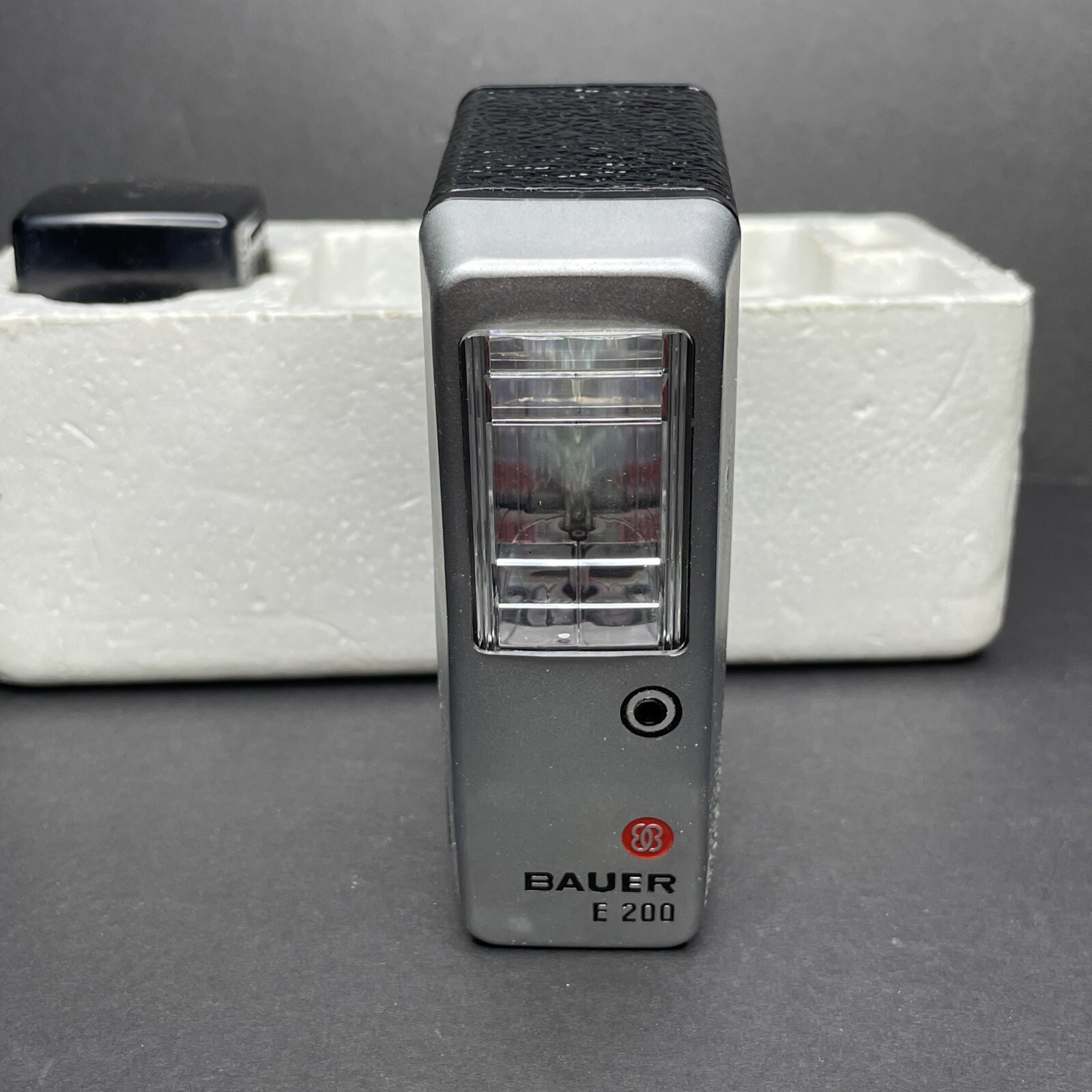 Vintage Bauer E200 AutoBlitz / UltraBlitz Flash With Plug & Box Made In Germany