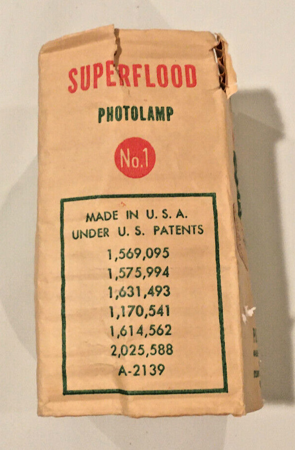 Sylvania Vintage Superflood Photo Lamps