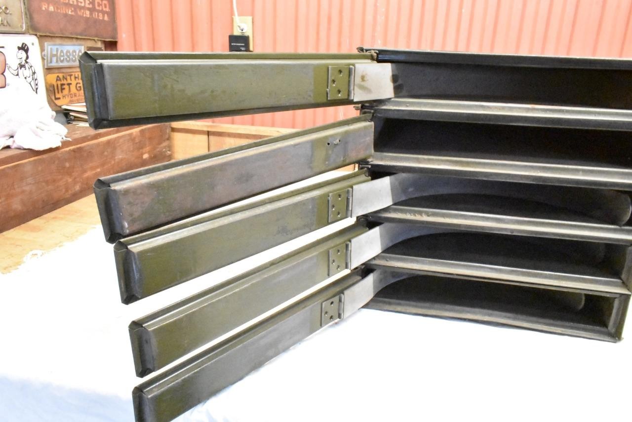 Vintage Movie Film Reel Steel Storage Cabinet Case 5 Door 35mm 18″ x 18″ x 17″