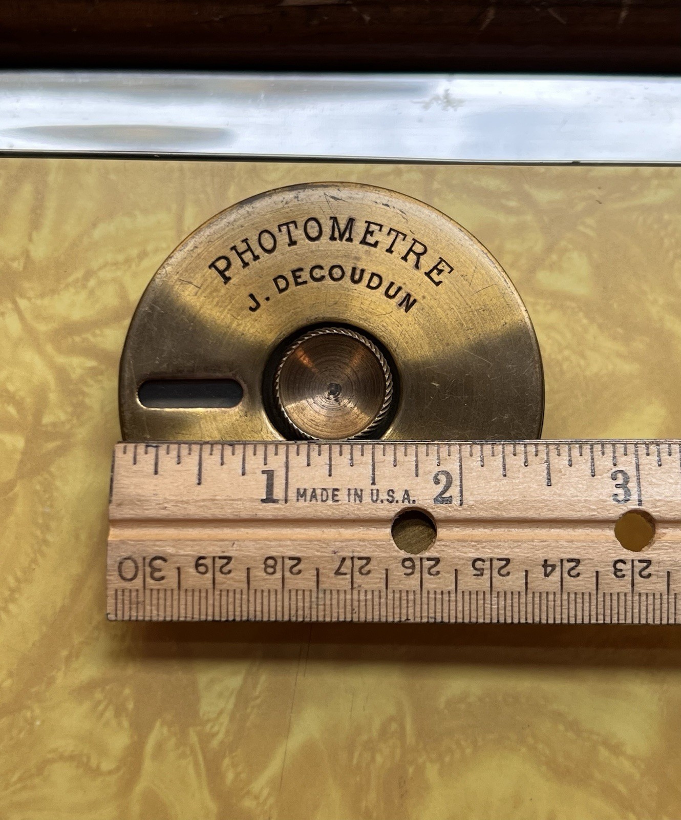 1886 Photometre J Decoudun Paris Brass Exposure Meter France