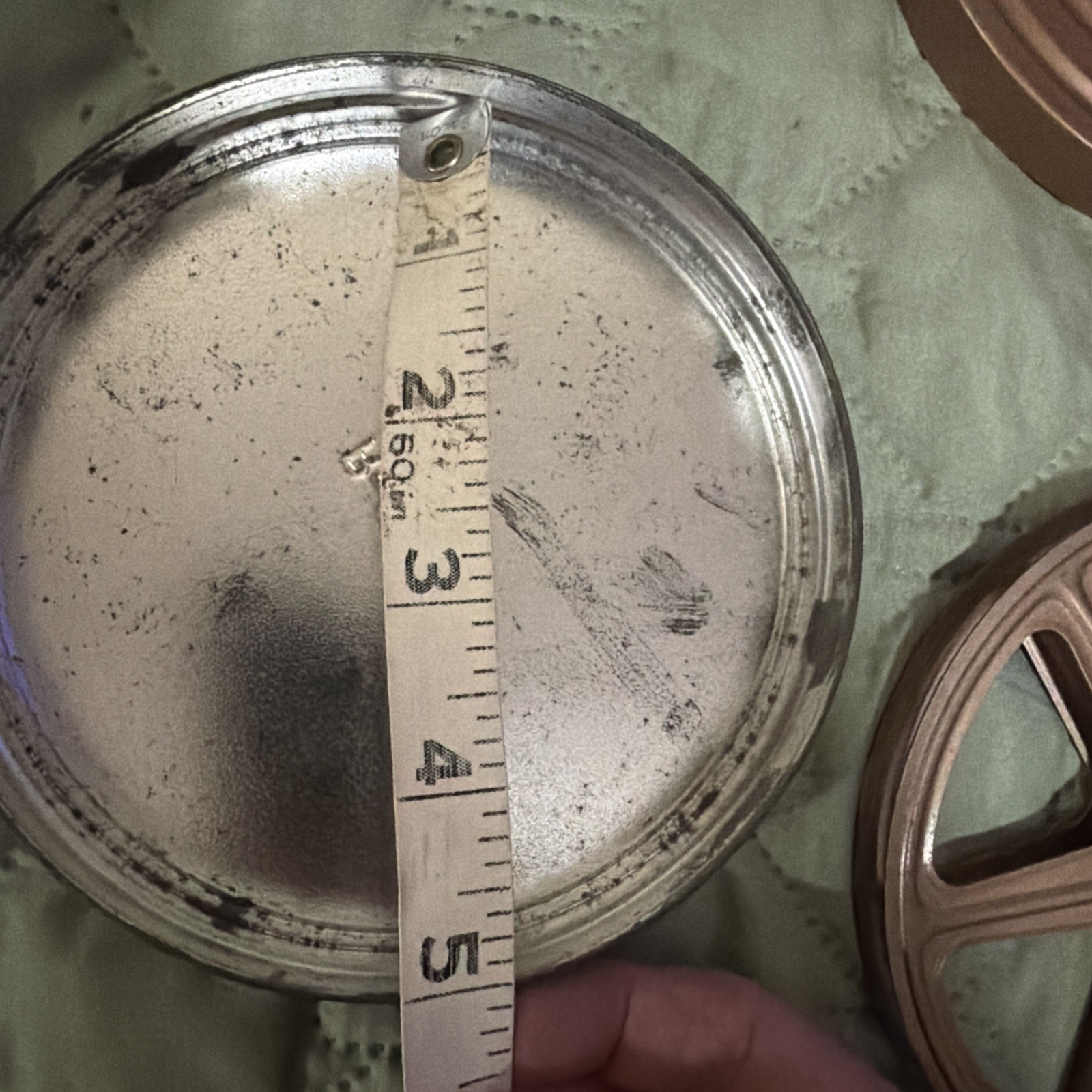 3 Vintage Metal Cases and 2 Reels 8mm Movie Film Grey & Brown Used