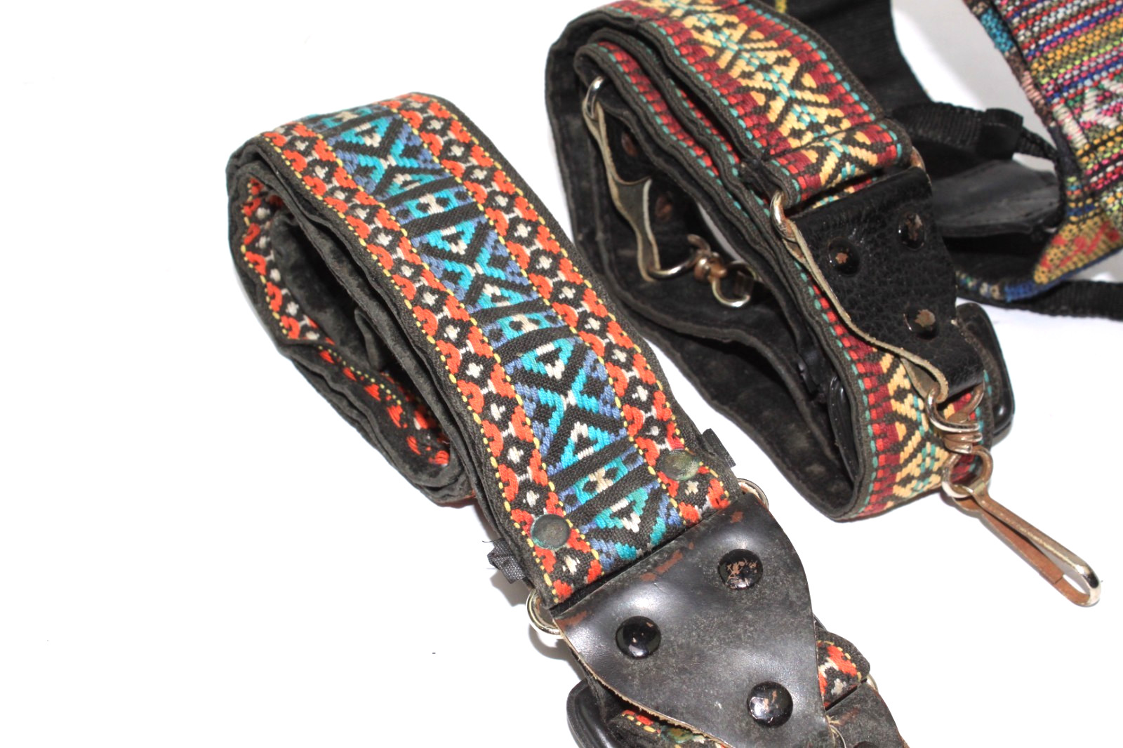 Lot of 3 Vintage Camera Straps Band Holds Hippie Retro Boho Photographers