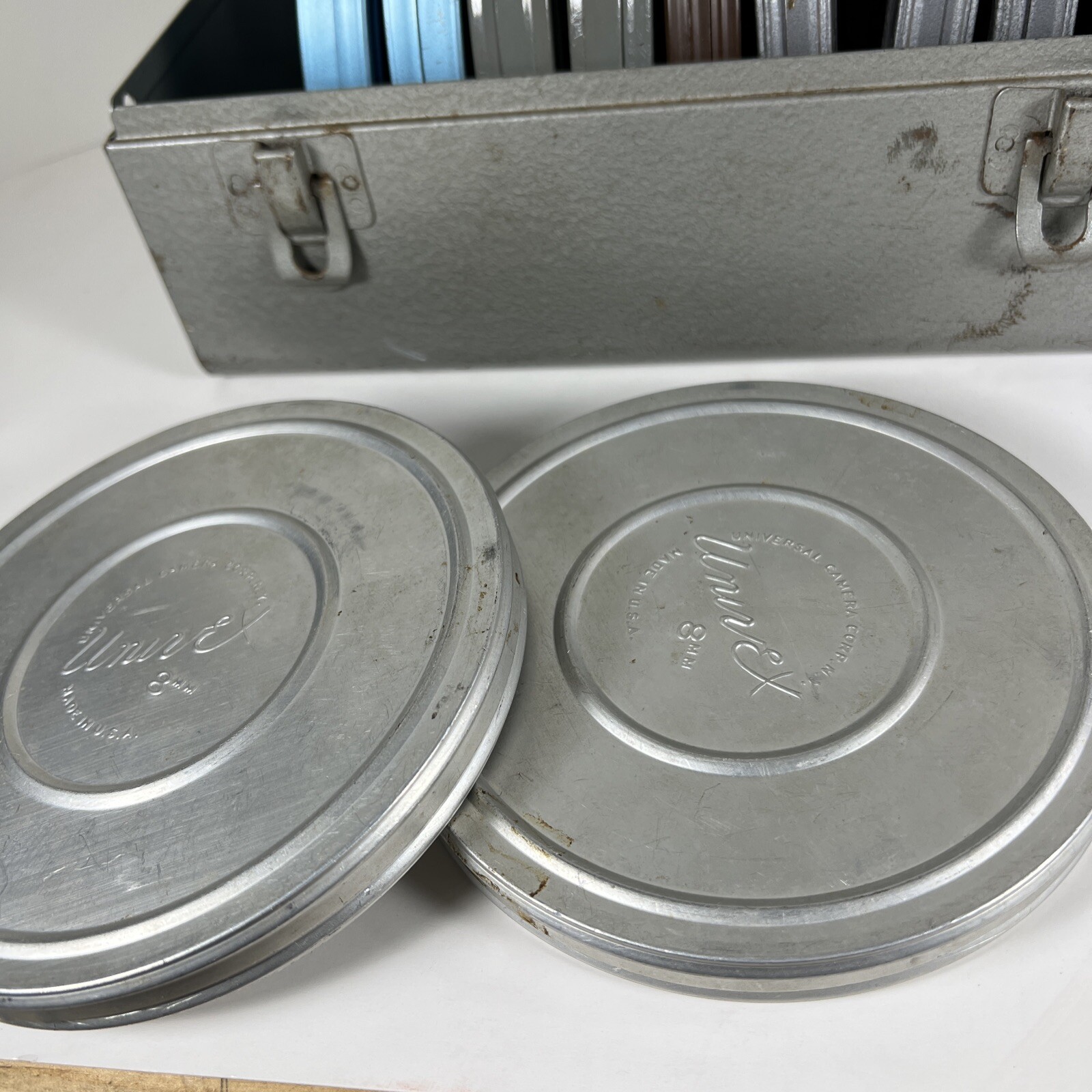 Brumberger Movie Case For 8mm Movies 5″ Canister Tins No Reels Or Film