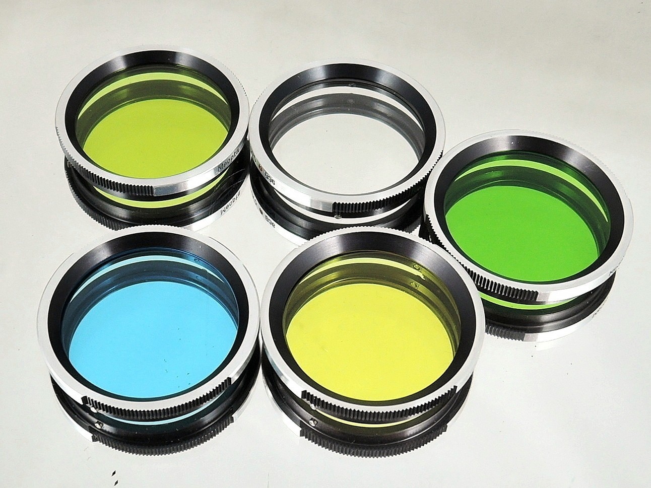 Flexaret – Set of five color filters B36 MEOPTA Czechoslovakia genuine MINT