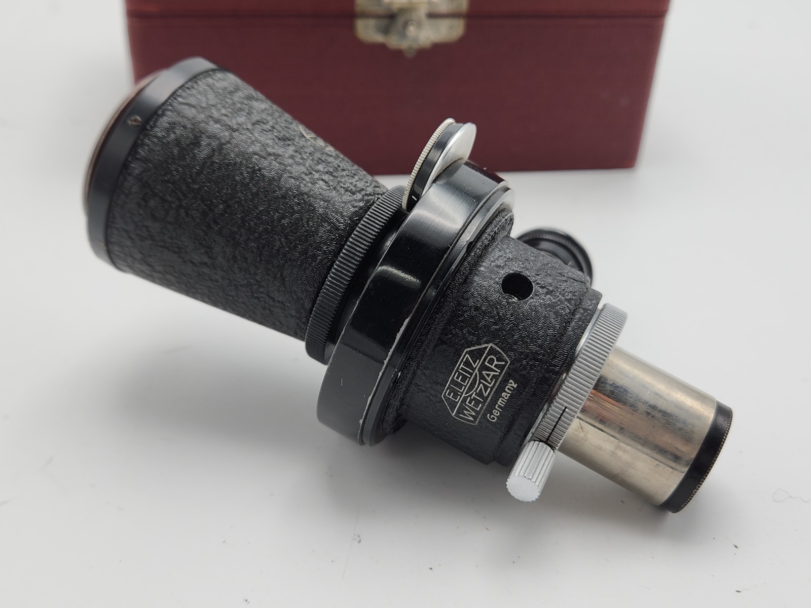 Leica Leitz MIKAS Micro-Isbo Microscope Attachment 1/3x & Box 39mm M39 L39 Mount