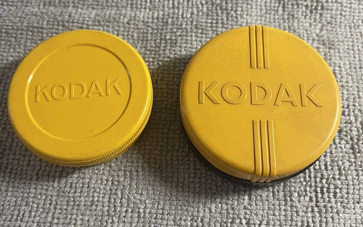 Vintage Eastman Kodak Portrait Attachment Lens No. 7A & Yellow Lens – set of 2