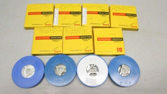 Lot of 11 SUPER 8 Movie Film 3″ Reels Blue America USA Tour 1980s 3″ SEE LIST