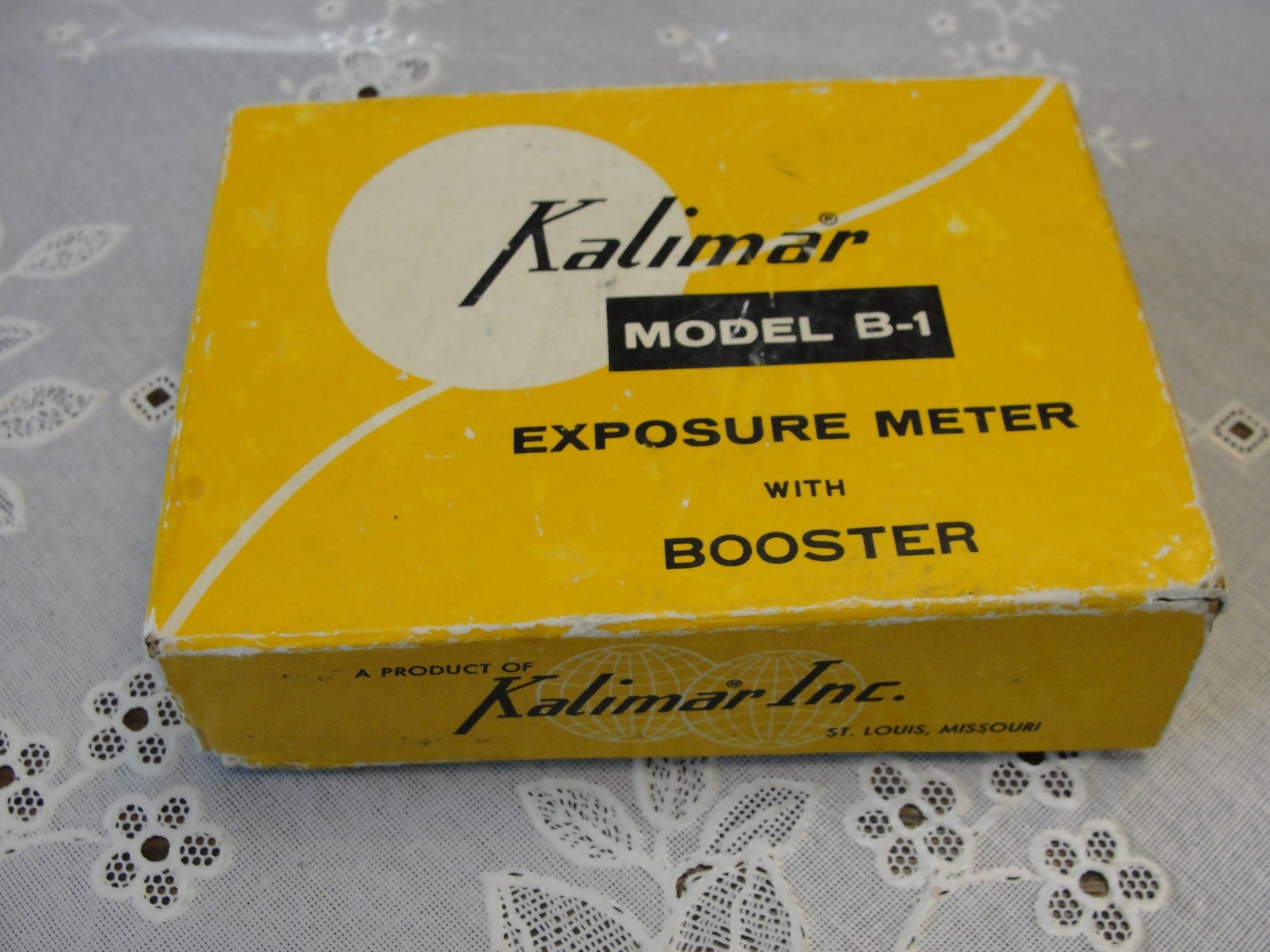 Vintage Kalimar Model B-1 Exposure Meter w/ Booster Box Instructions Chain