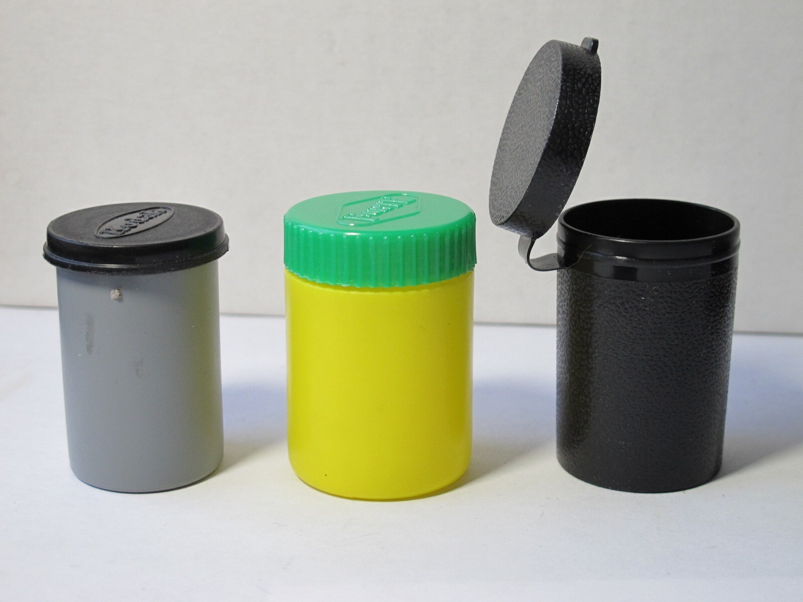 3 x RARE & UNIQUE Vintage 35mm Film Canisters (not metal)