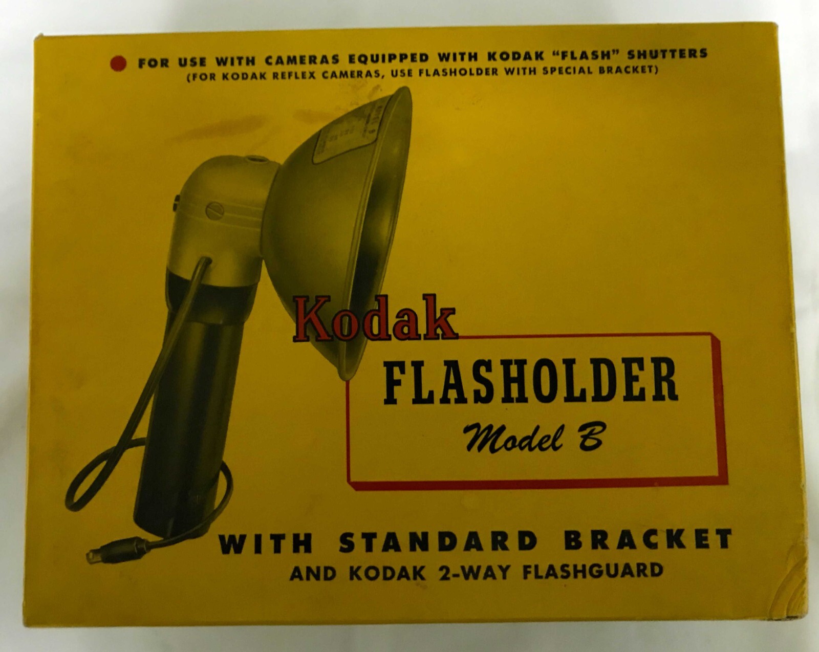 Vintage Kodak Flasholder Model B With Standard Bracket – Complete