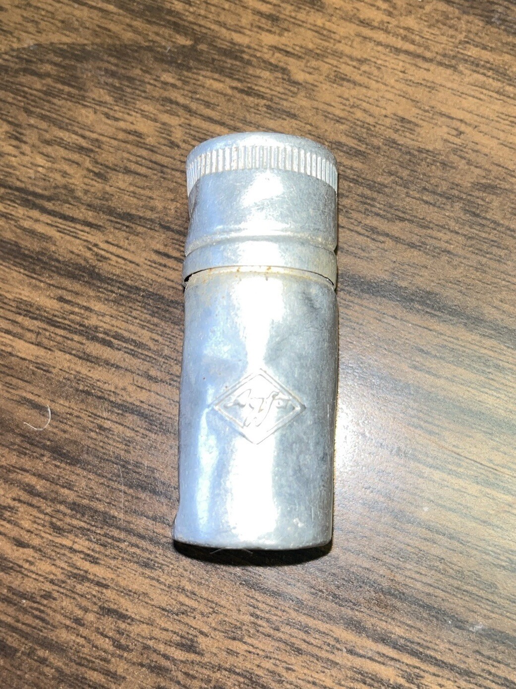Agfa – Aluminum Metal 120 Film Canister – Vintage WITH PILL BOTTLE