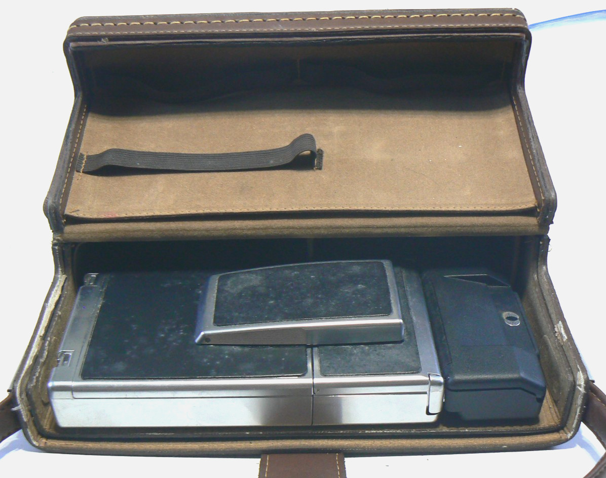 Polaroid Leather Compartment Case for Folding SX-70 Tan Camera & Accessories Z