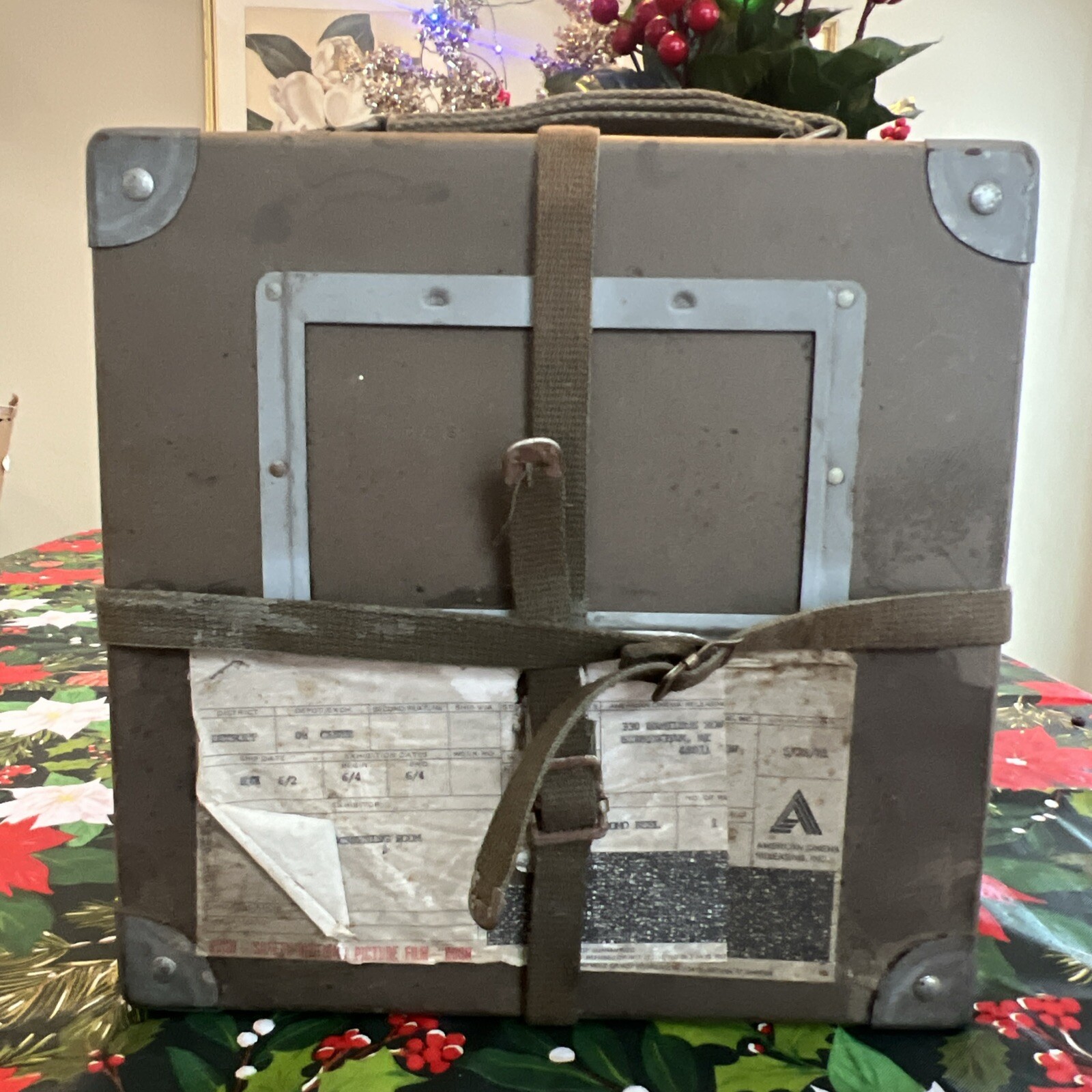 Vintage 1980’s Movie Theater Case, Film Box, Christmas Gift Box, Wall Decor 12”