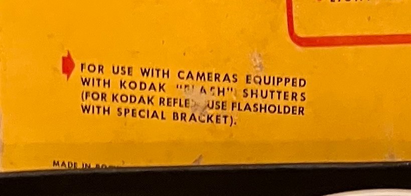 Vintage Kodak Flash Holder With Bracket for Kodak Reflex Original Box NOS