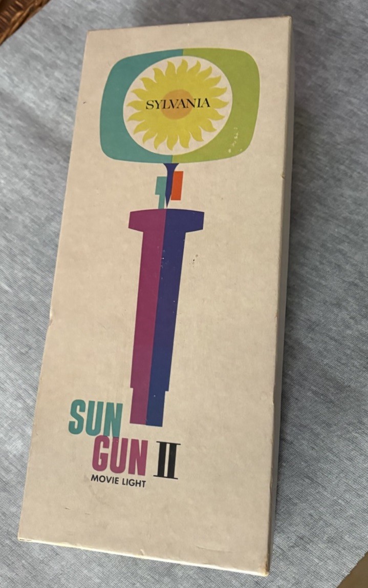 NEW Vintage Sylvania Sun Gun II Movie Light w/Orig Box Model SG-55 TESTED ✔️