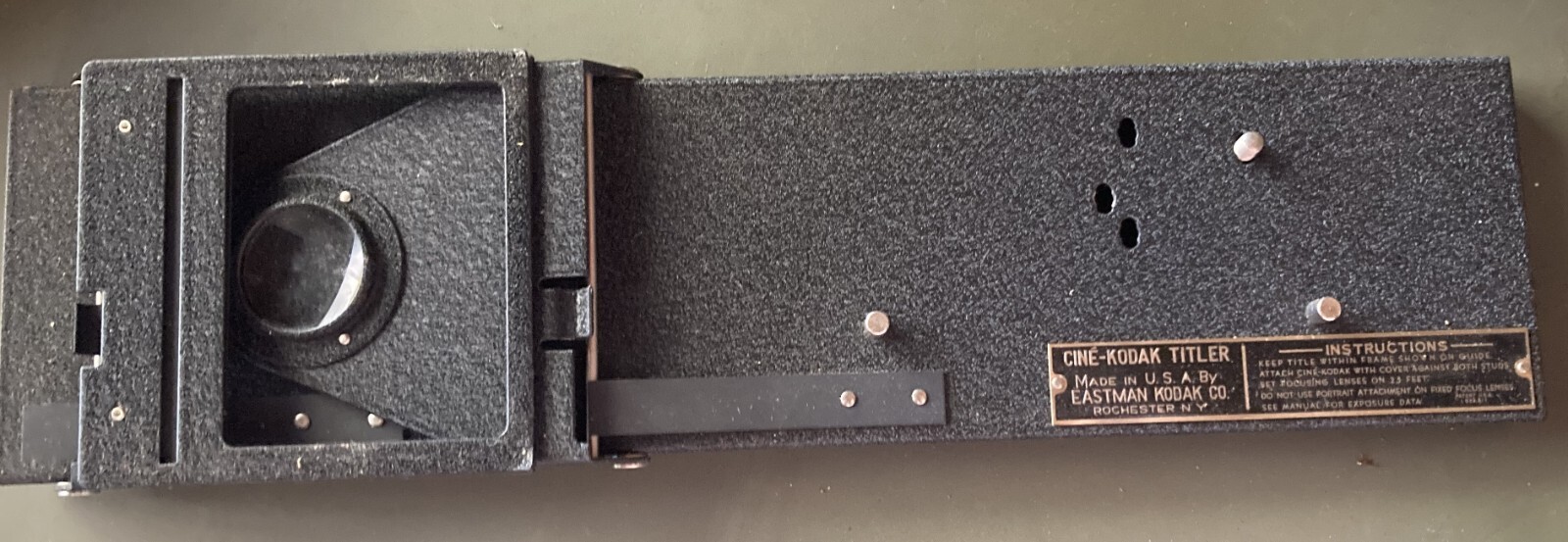 Vintage Cine-Kodak Titler for 8mm + 16mm Movie Cameras – in Orig. Box w/ Access