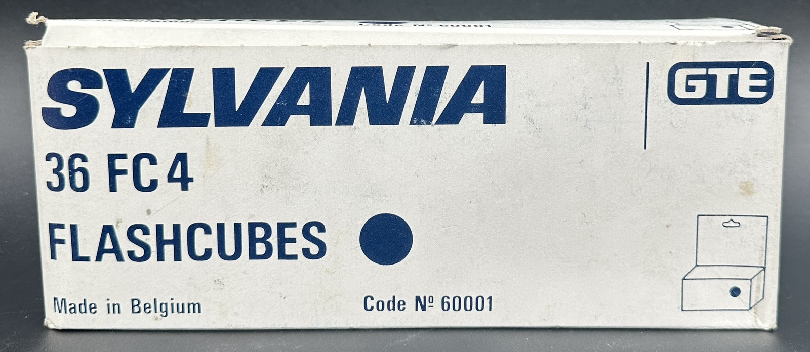 Vintage Sylvania Blue Dot Flash Cubes Case 12 Boxes of 3 Cubes 36 FC 4 GTE