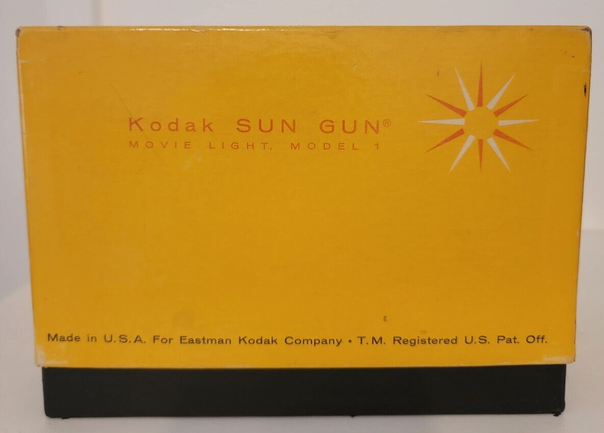 Vintage Kodak Sun Gun Movie Light Model No. D371 – UNTESTED IN BOX