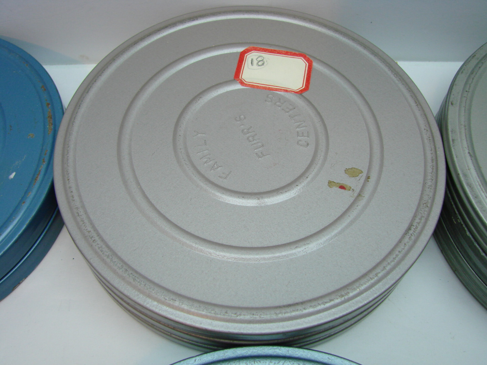Vtg Dual 8mm 7” Metal Movie Film Reel Cans Only No Reels Fox Furrs Your Choice