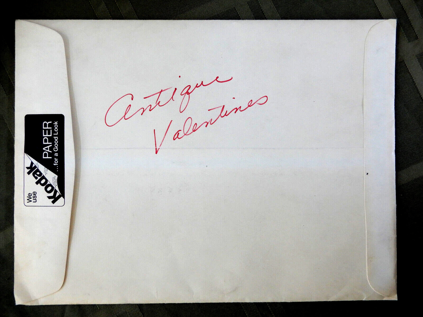 Vintage KODAK FILM ENVELOPE Customer Pictures DEVELOPING PRINTS AND NEGATIVES