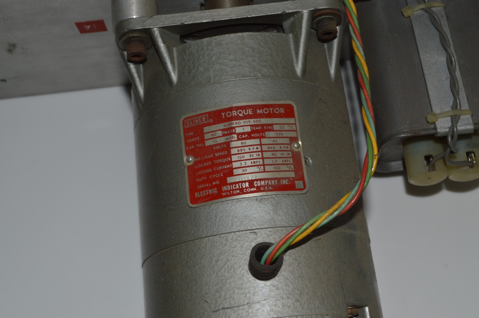 *TC* ELINCO TORQUE MOTOR TYPE GJRNXD-1119-6D5 – VINTAGE FILM REWINDER (TGS28)