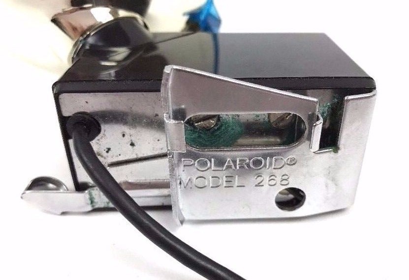 Vtg POLAROID Camera Photography Flash Gun Holder Model 268 Land Camera UNTESTED