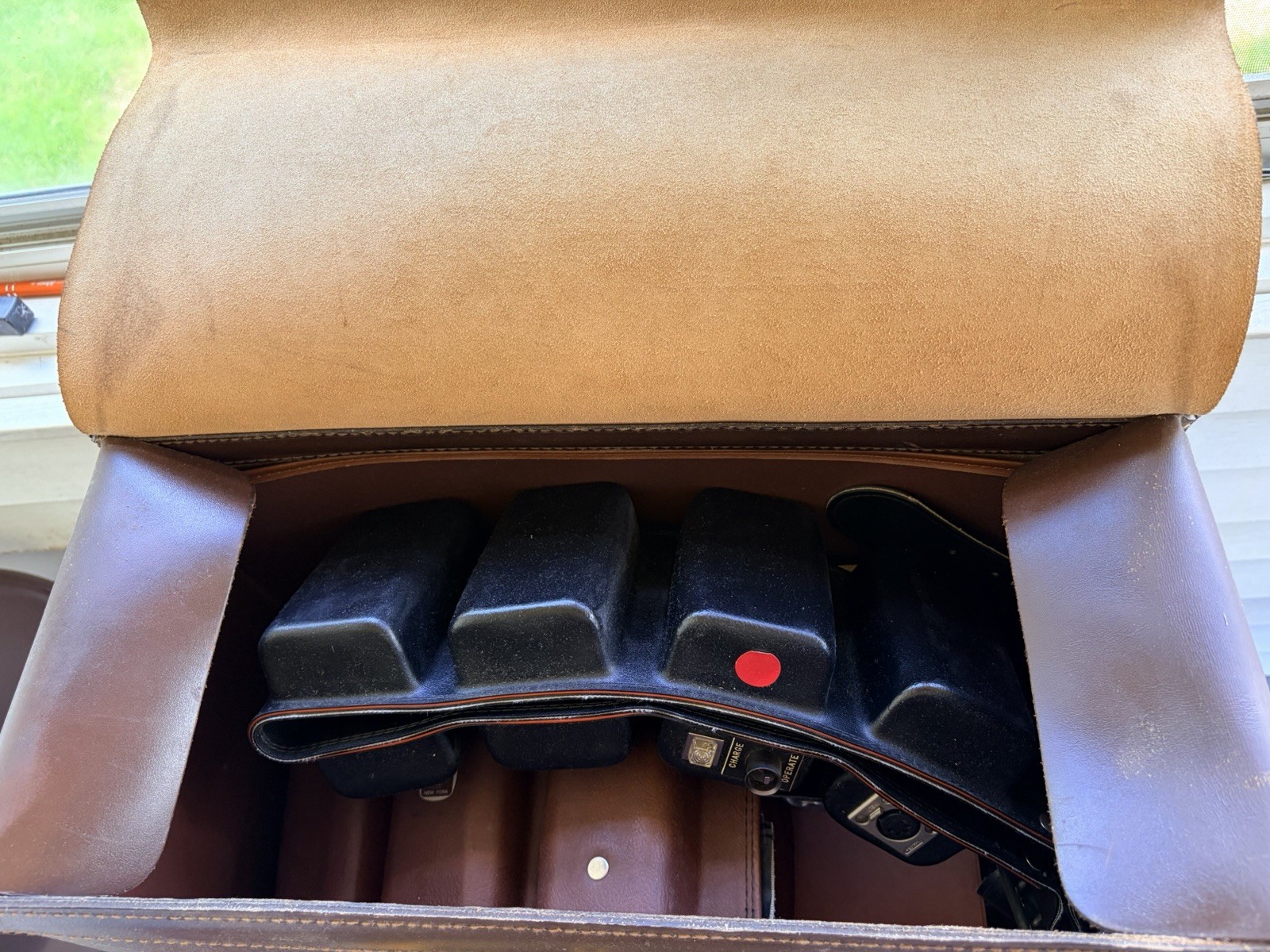 3 Cine 60 Nickel cadmium Power Belts & Cameraman Leather Case NY Comptroller
