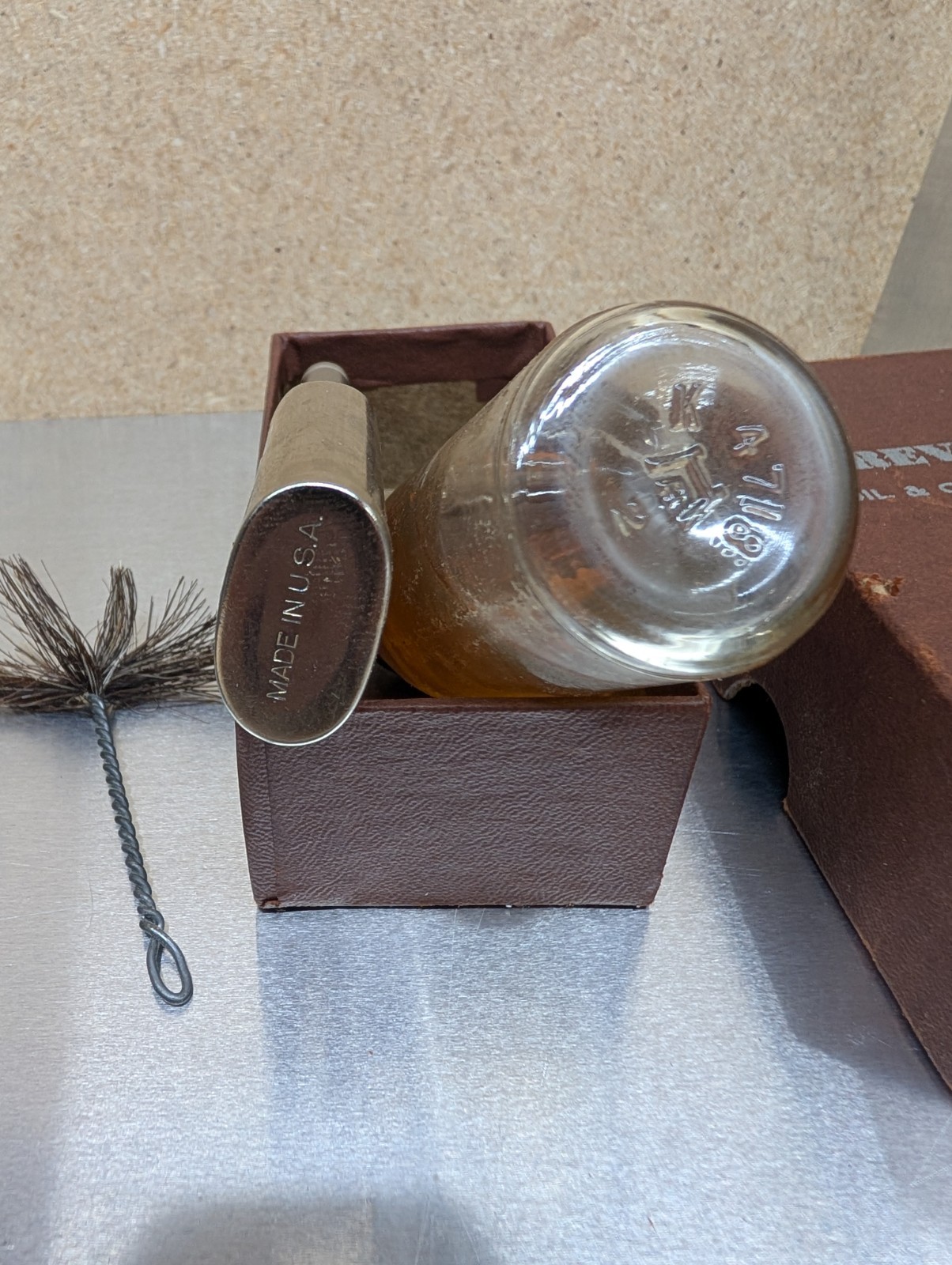 Vtg Revere Camera Co Oil & Cleaning Kit – Oil Jar, Oiler, Brush-Box