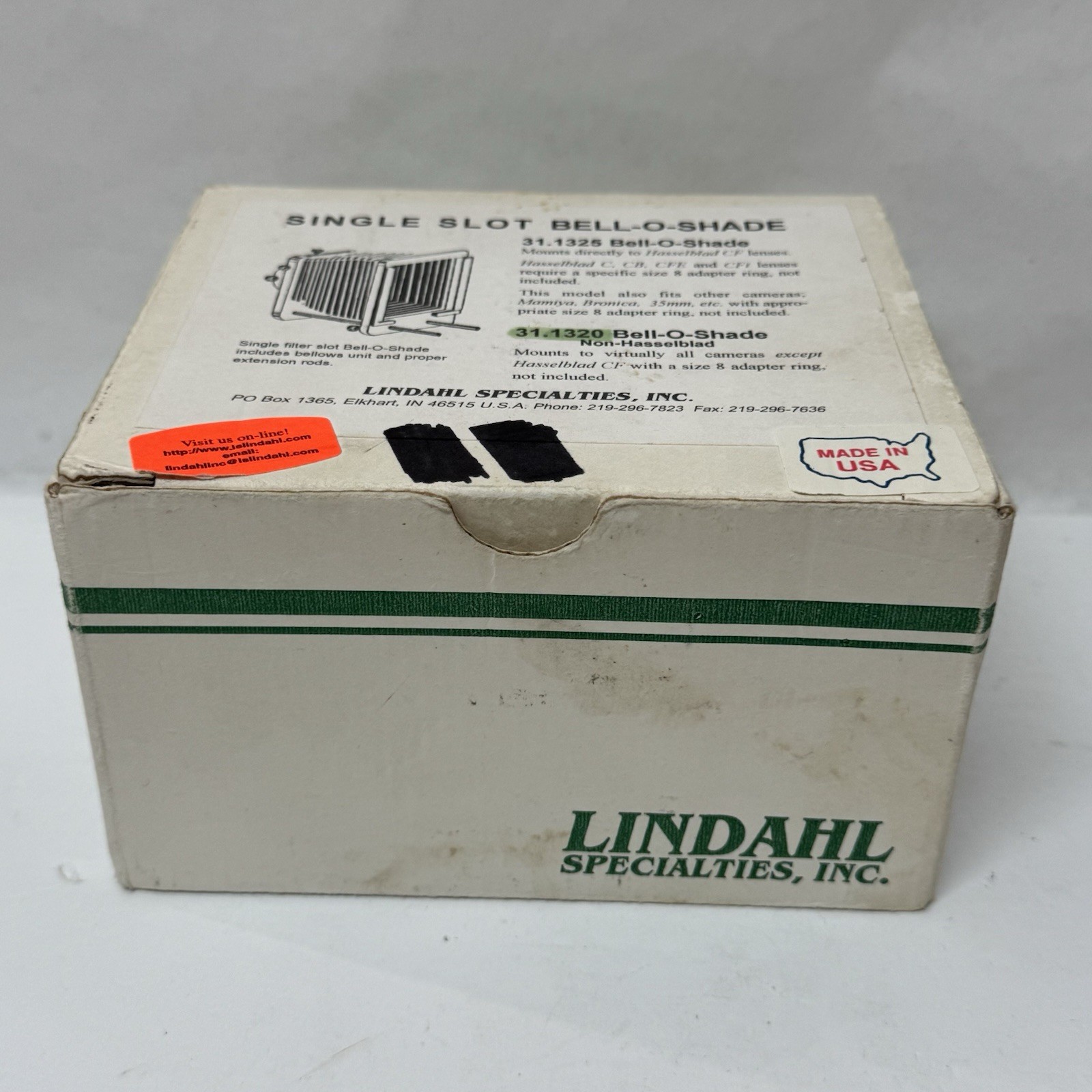 Vintage NIB Lindahl Specialties Bellows Attachment Large Format Camera Lens USA