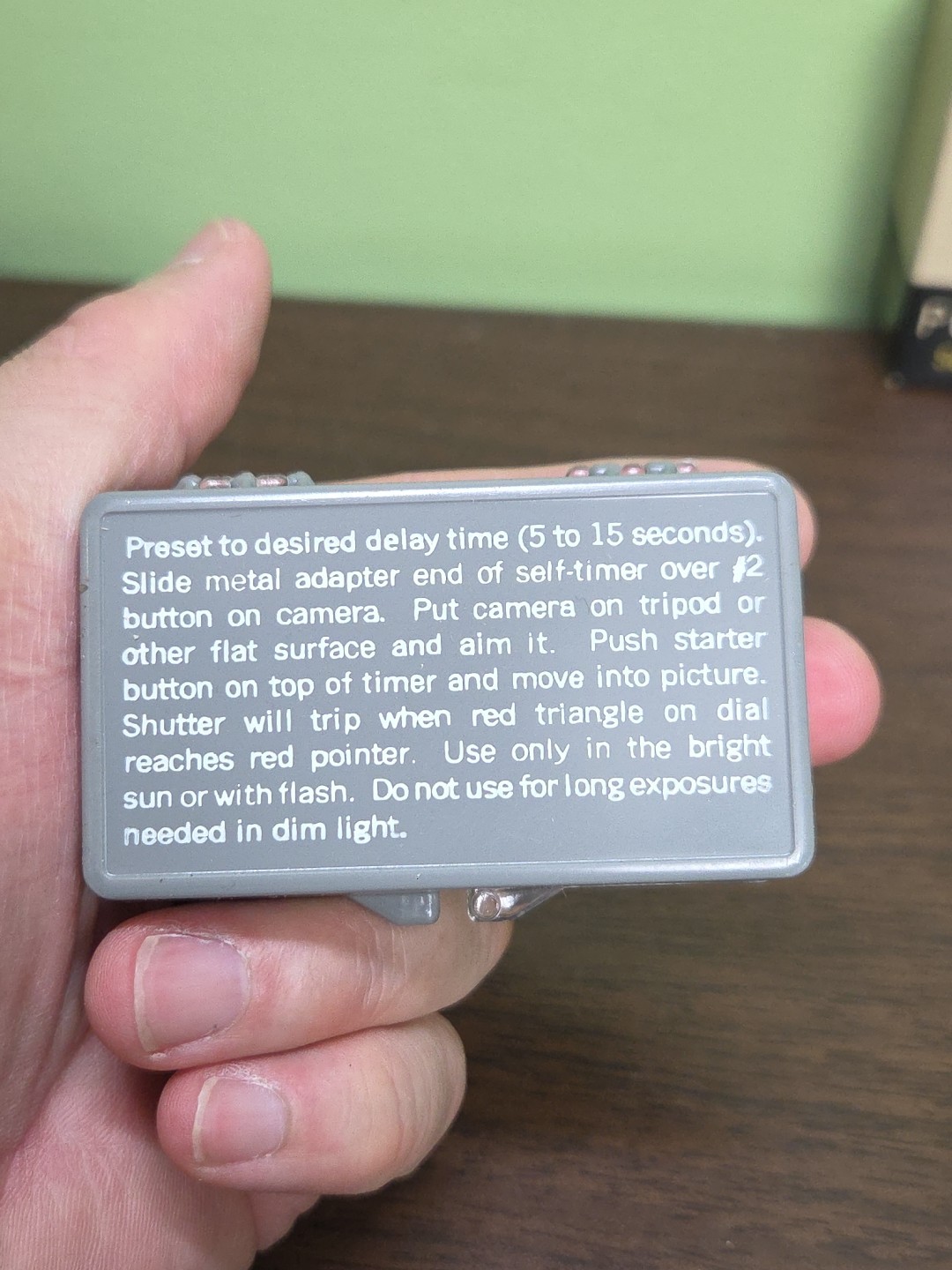POLAROID SELF-TIMER #192 FOR COLOR PACK CAMERAS
