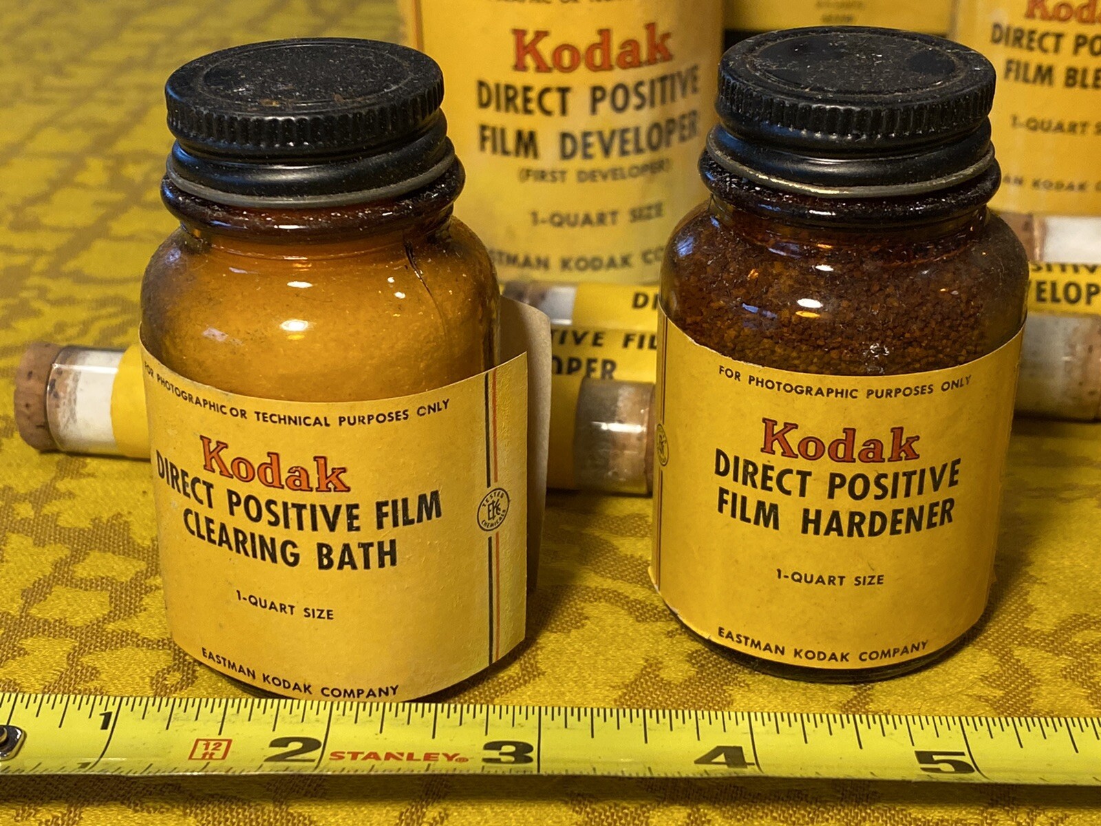 Antique Eastman Kodak Boxed Chemicals for Film Developing Great Display Pieces