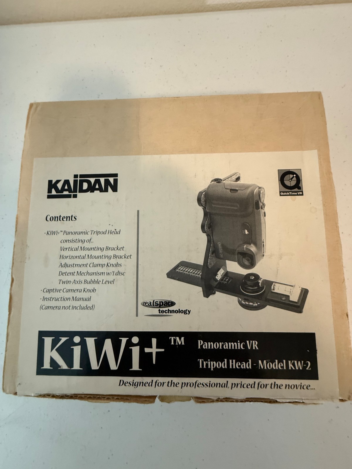 Vintage KAIDAN Kiwi KW-2 Panoramic VR Tripod Head, Original Box, Instructions