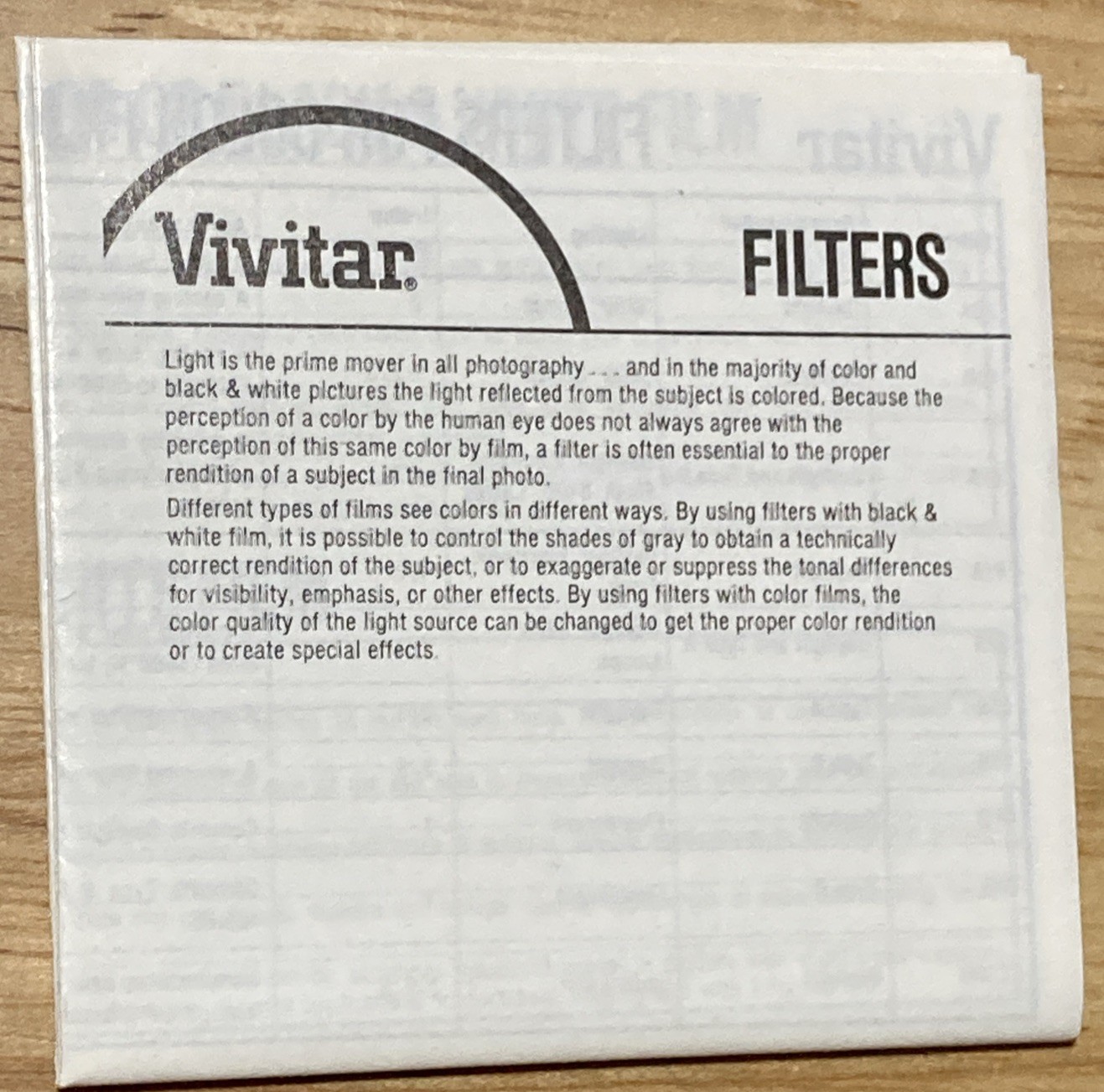 VINTAGE VIVITAR 52MM UV HAZE SCREW-ON LENS FILTER